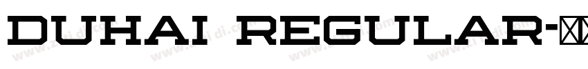 Duhai Regular字体转换